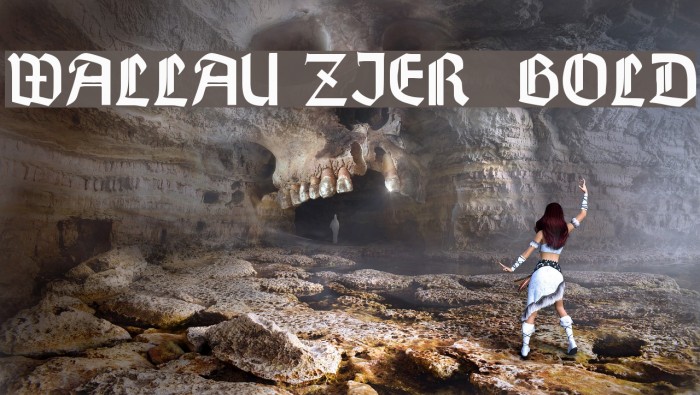 Wallau Zier Bold Font examples