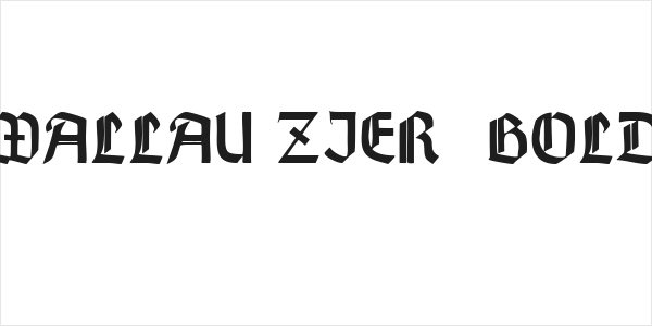 Wallau Zier  Bold Logo