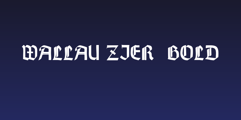Wallau Zier  Bold Social Header