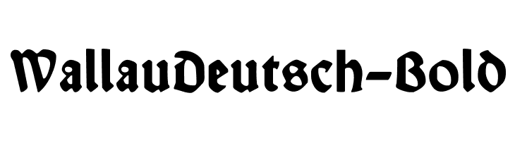 WallauDeutsch-Bold  Frei Schriftart Herunterladen
