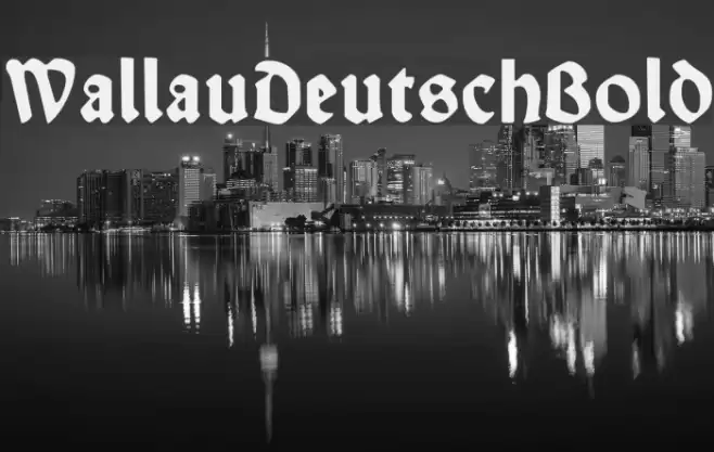 WallauDeutsch-Bold Font examples