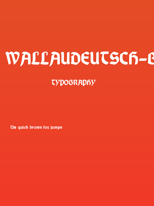 WallauDeutsch-Bold Poster