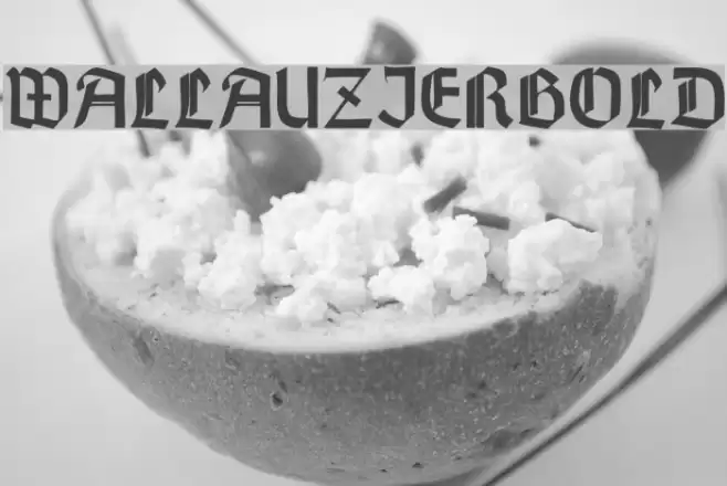 WallauZierBold Font examples