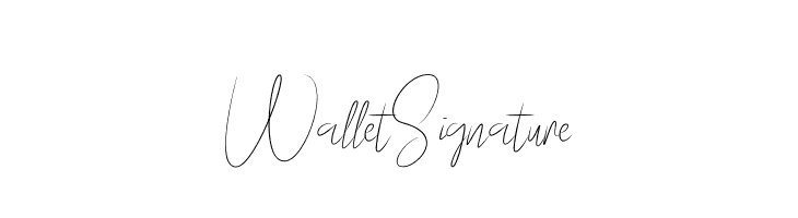 WalletSignature  Descarca Fonturi Gratis