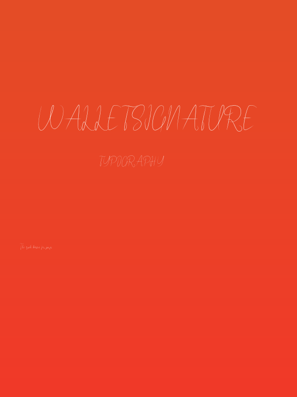 WalletSignature Poster