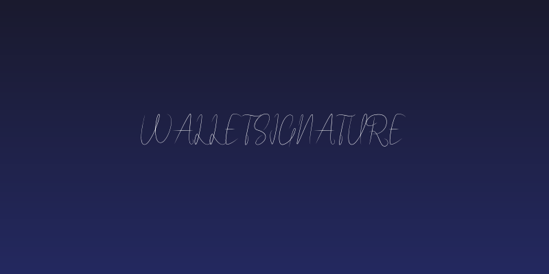 WalletSignature Social Header