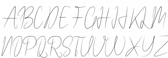 WalletSignature Шрифта ВЕРХНИЙ