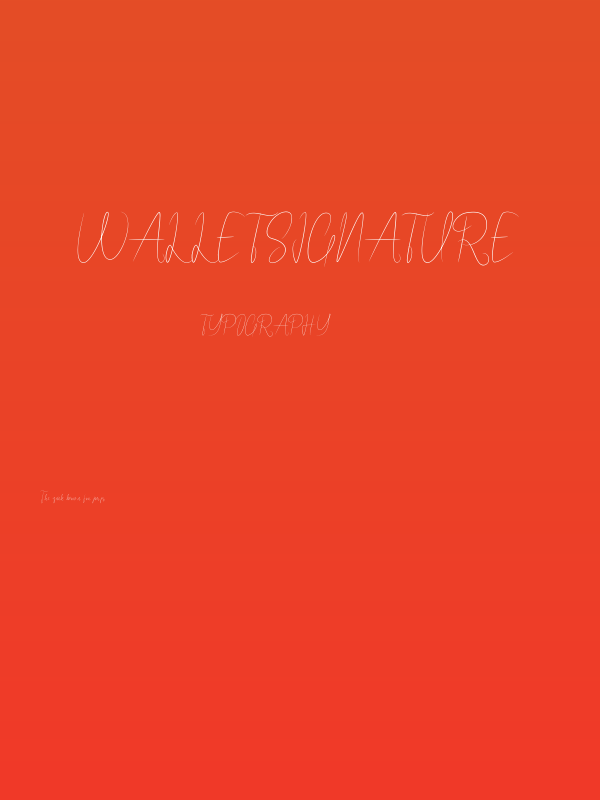 WalletSignature Poster