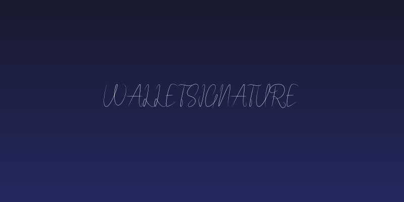 WalletSignature Social Header