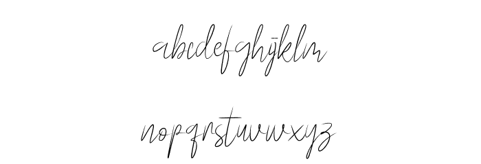 WalletSignature Font LOWERCASE