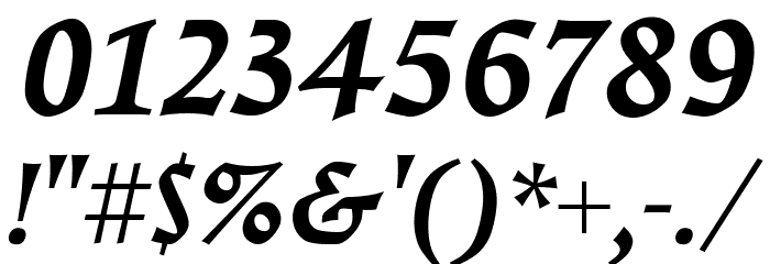 Walleye Bold Italic Font OTHER CHARS
