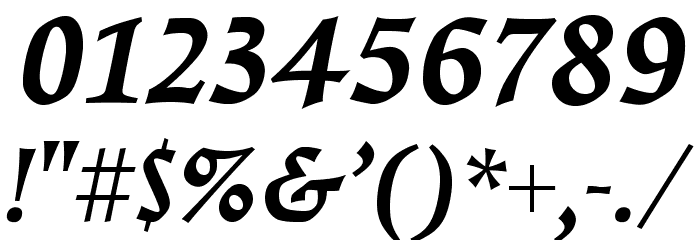 Walleye-BoldItalic Font OTHER CHARS