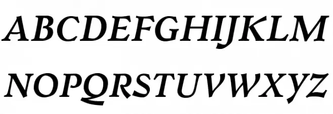 Walleye-BoldItalic Schriftart Groß