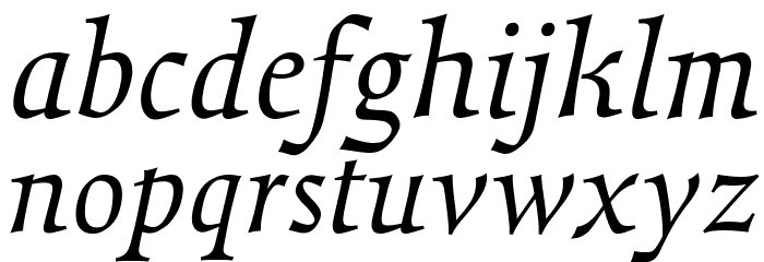 Walleye Italic Font LOWERCASE