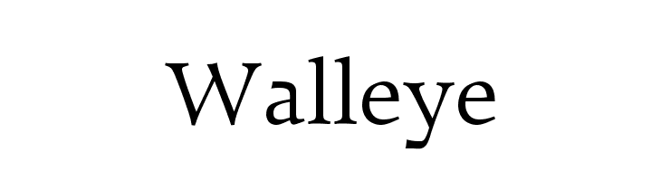 Walleye Font