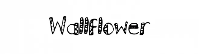 Wallflower  Frei Schriftart Herunterladen