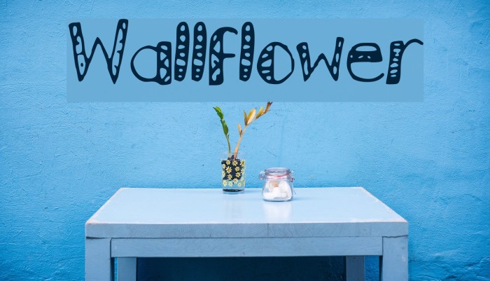 Wallflower Font examples