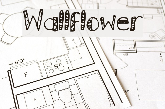 Wallflower Font examples