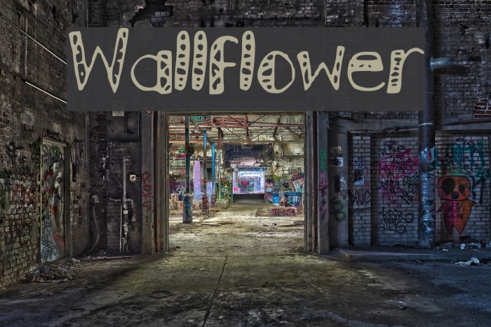 Wallflower Font examples