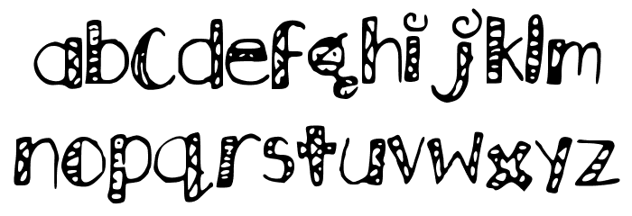 Wallflower Font LOWERCASE
