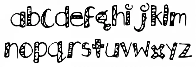 Wallflower Caratteri MINUSCOLO