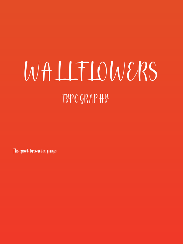 Wallflowers Poster