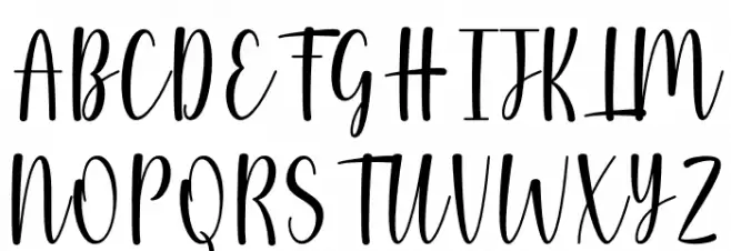 Wallflowers Schriftart Groß