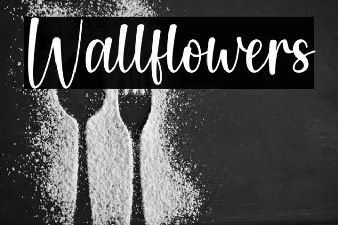 Wallflowers Font examples