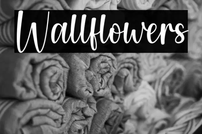 Wallflowers Font examples