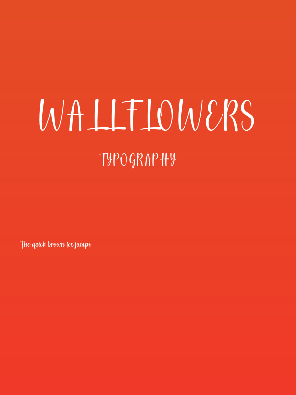 Wallflowers Poster