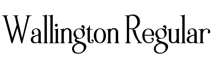 Wallington Regular फ़ॉन्ट