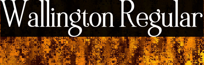 Wallington Regular Font examples