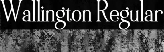 Wallington Regular Fonte examples