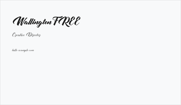 WallingtonFREE Business Card