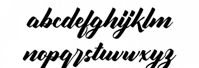 WallingtonFREE Schriftart Kleinbuchstaben