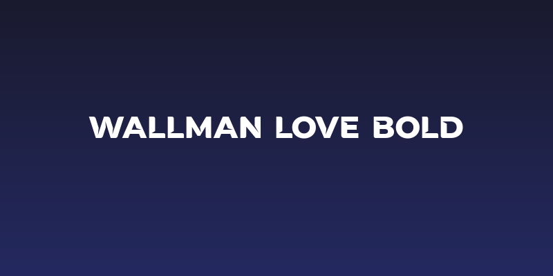 Wallman Love Bold Social Header