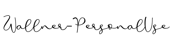 Wallner - Personal Use  font caratteri gratis