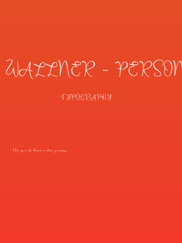 Wallner - Personal Use Poster