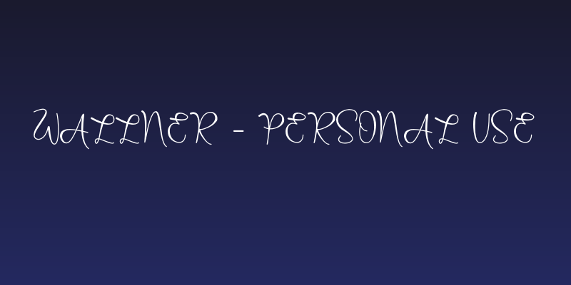 Wallner - Personal Use Social Header