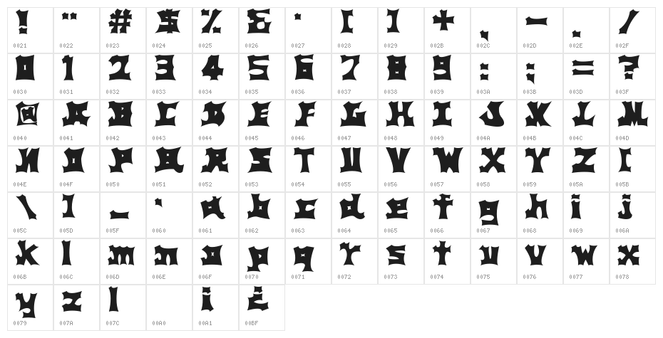 WallpaintingAL Character Map
