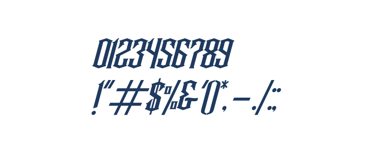 Wallrous Italic Other Characters