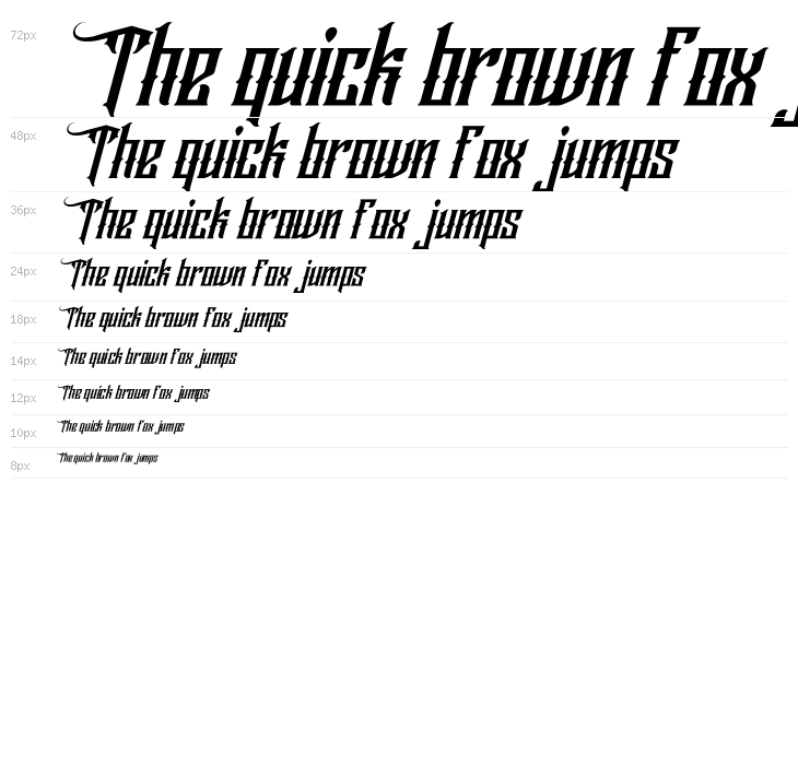 Wallrous Italic Waterfall