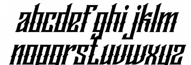 Wallrous Italic फ़ॉन्ट लोअरकेस