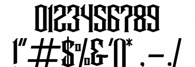 Wallrous Font OTHER CHARS