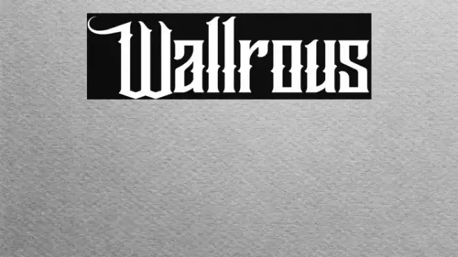 Wallrous Font examples