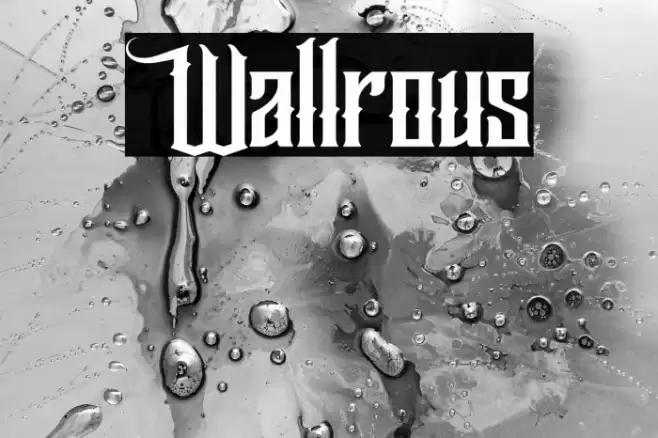 Wallrous Font examples