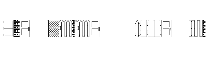 Walls, Fences & Doors JL  フリーフォントのダウンロード