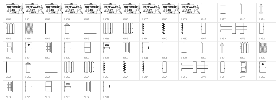 Walls, Fences & Doors JL Character Map