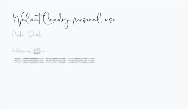 Walnut Candy personal use Business Card