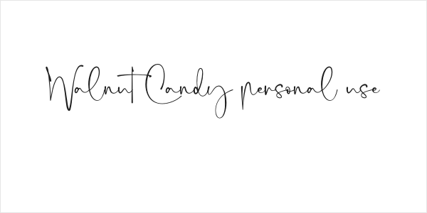 Walnut Candy personal use Logo